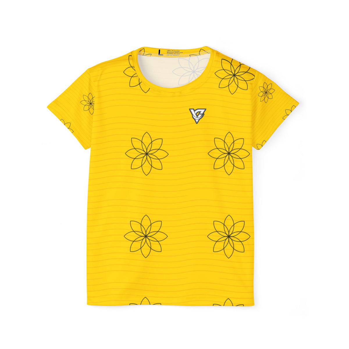 Yoga Neon Citrus Flow Lotus Women's Sports Jersey