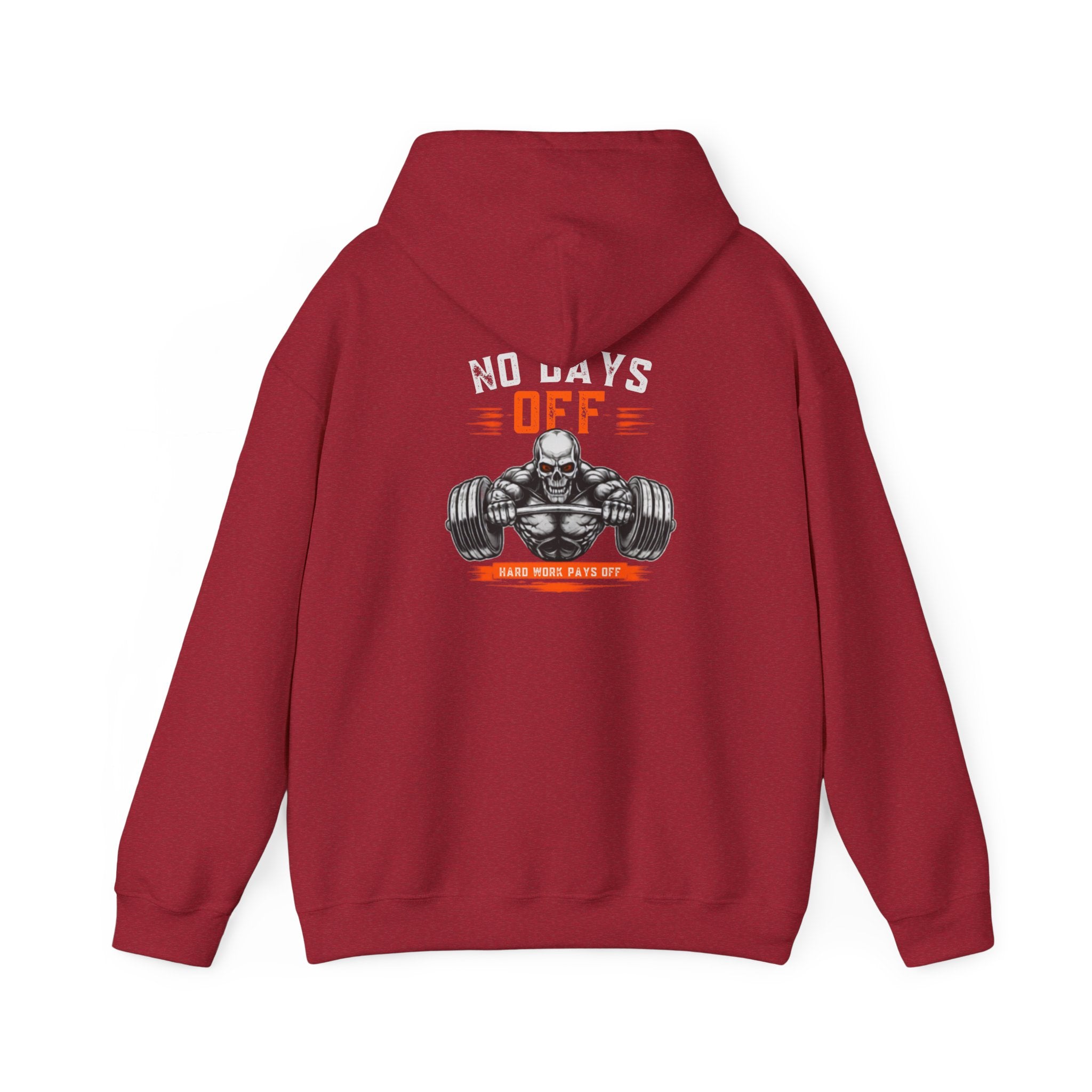 No Days Off | Heavy Hooded Sweatshirt