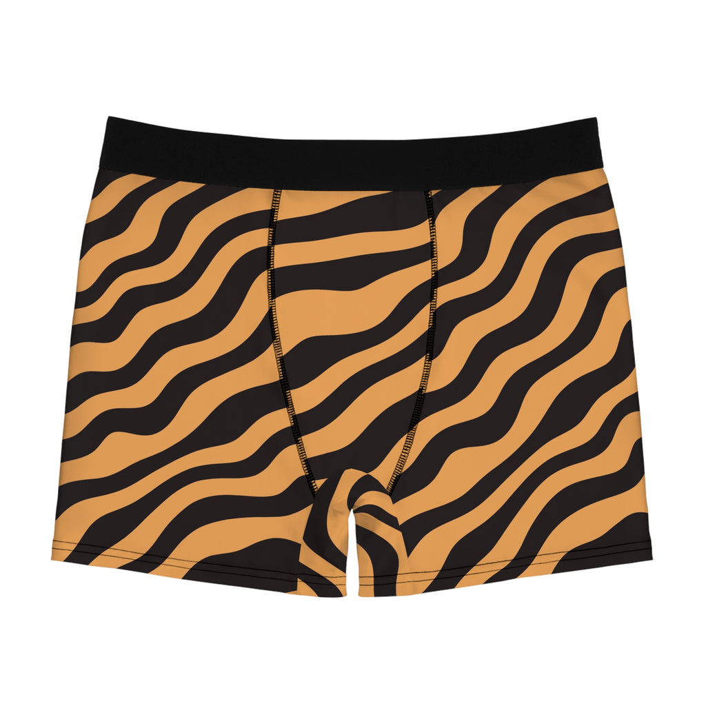 Spiced Wine Zebra Men's Boxer Briefs — Performance Underwear