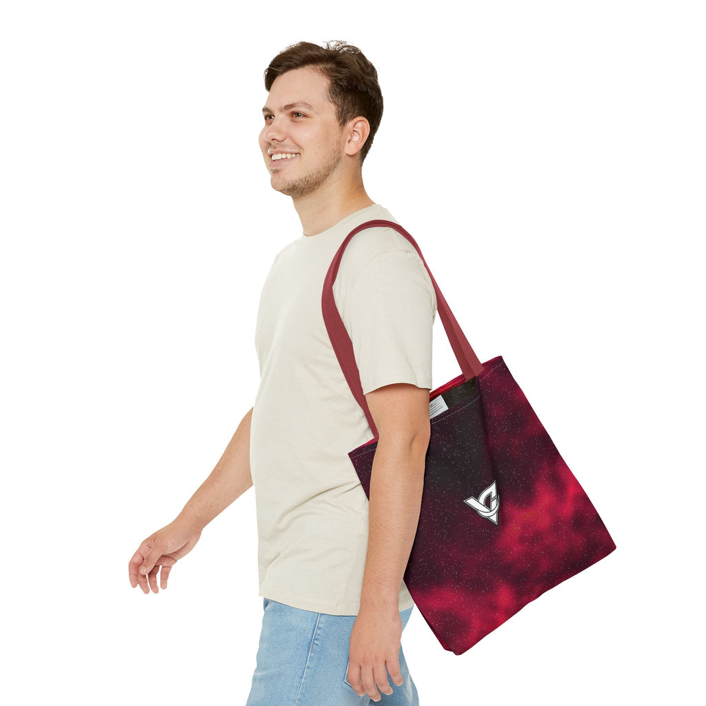 Infrared Galaxy Tote Bag — All-Over Print Gym & Everyday Tote