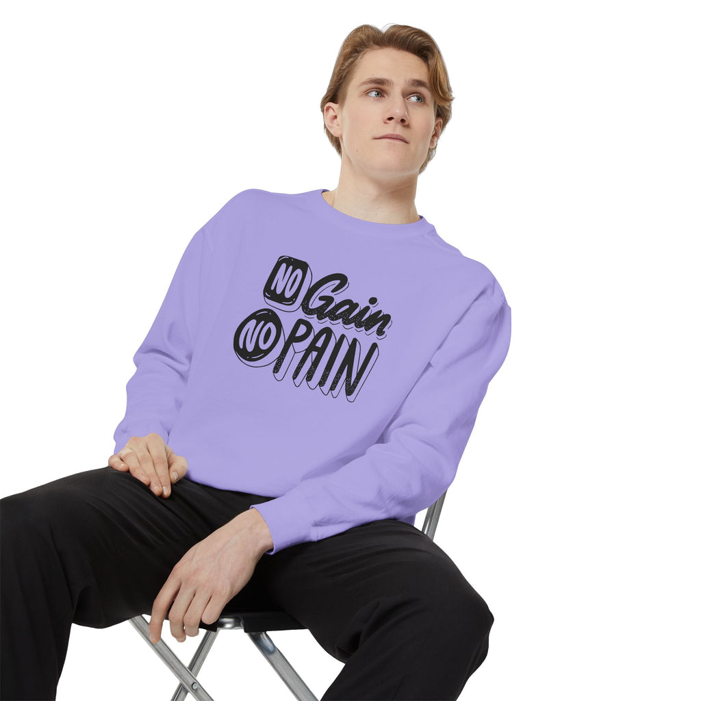 No Gain No Pain Sweatshirt | Motivational Fitness Crewneck