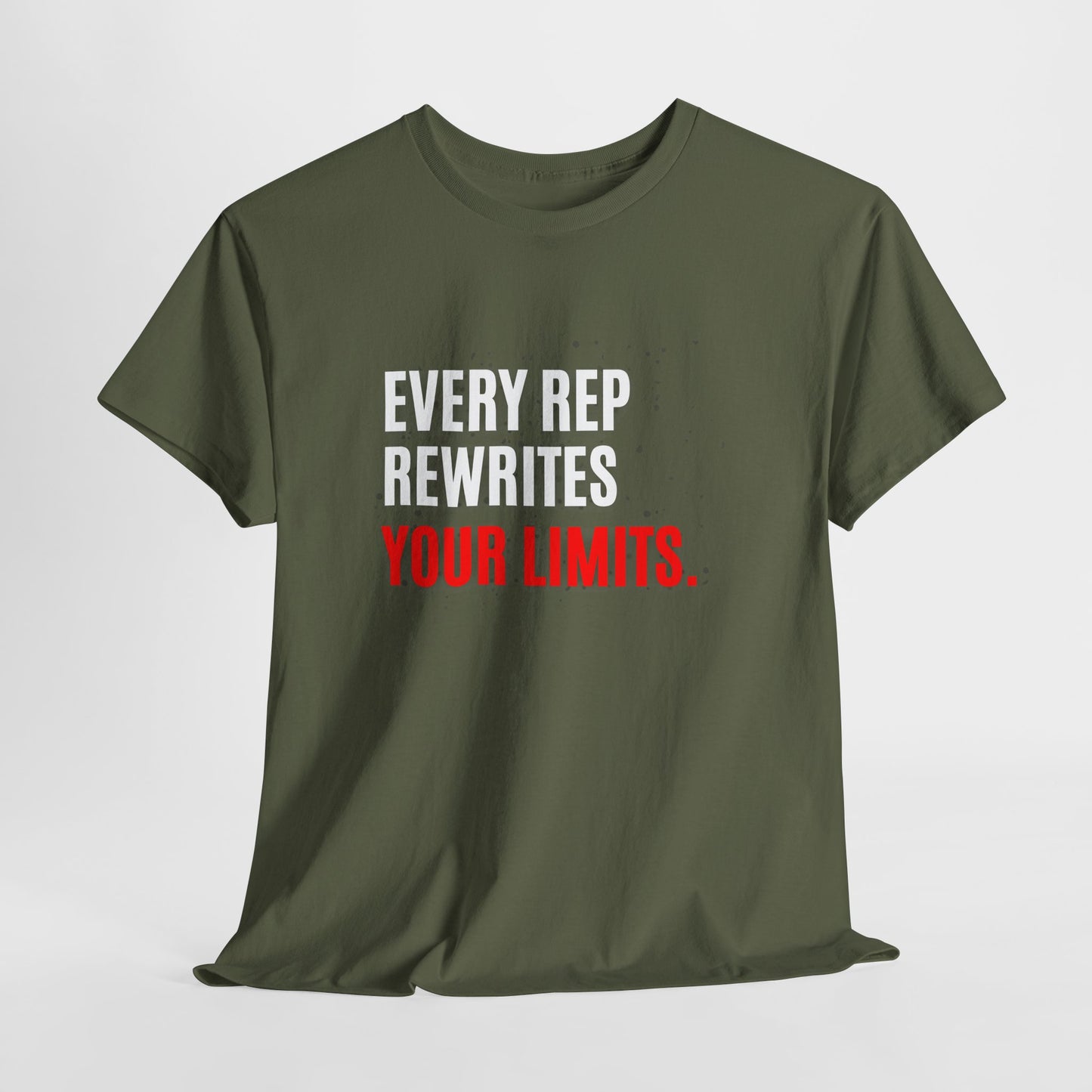 Every Rep Rewrites Your Limits | Motivational Gym T-Shirt