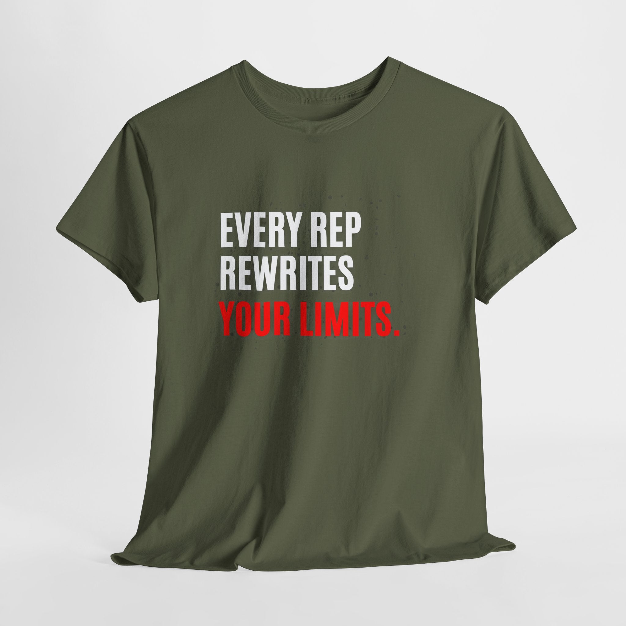 Every Rep Rewrites Your Limits | Motivational Gym T-Shirt