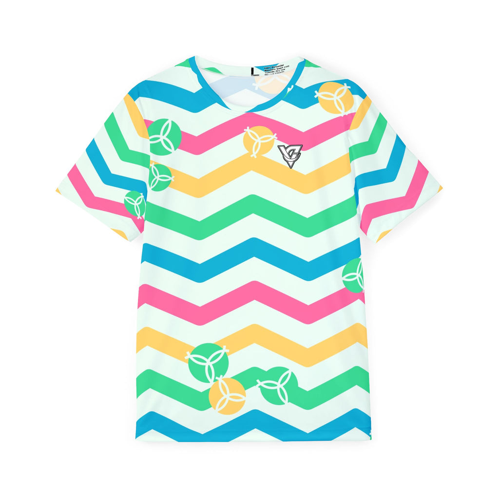 Volleyball Mint Sorbet Chevron Rush Men's Sports Jersey