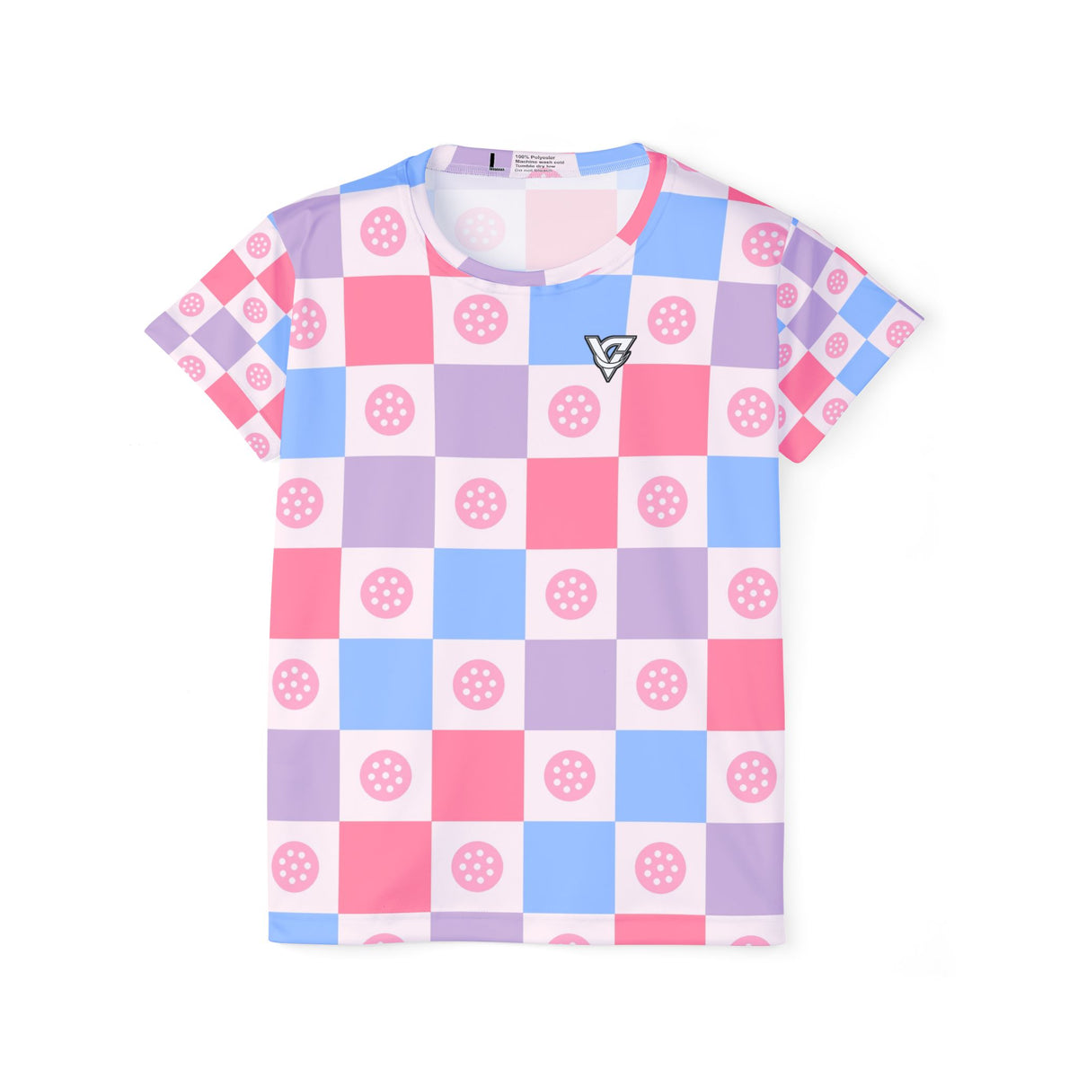 Pickleball Cotton Candy Checker Drive Women's Sports Jersey