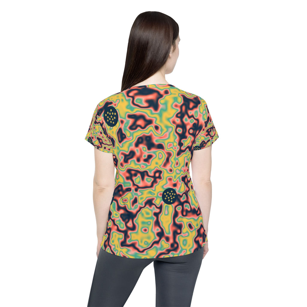 Golf Coral Reef Marble Flow Women's Sports Jersey