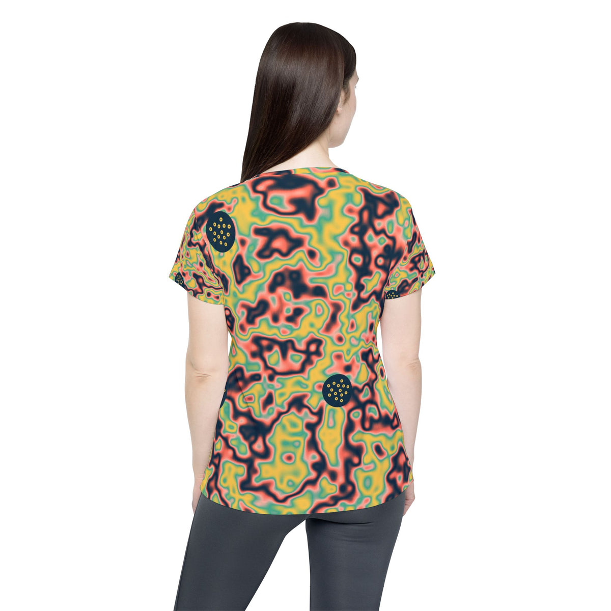 Golf Coral Reef Marble Flow Women's Sports Jersey