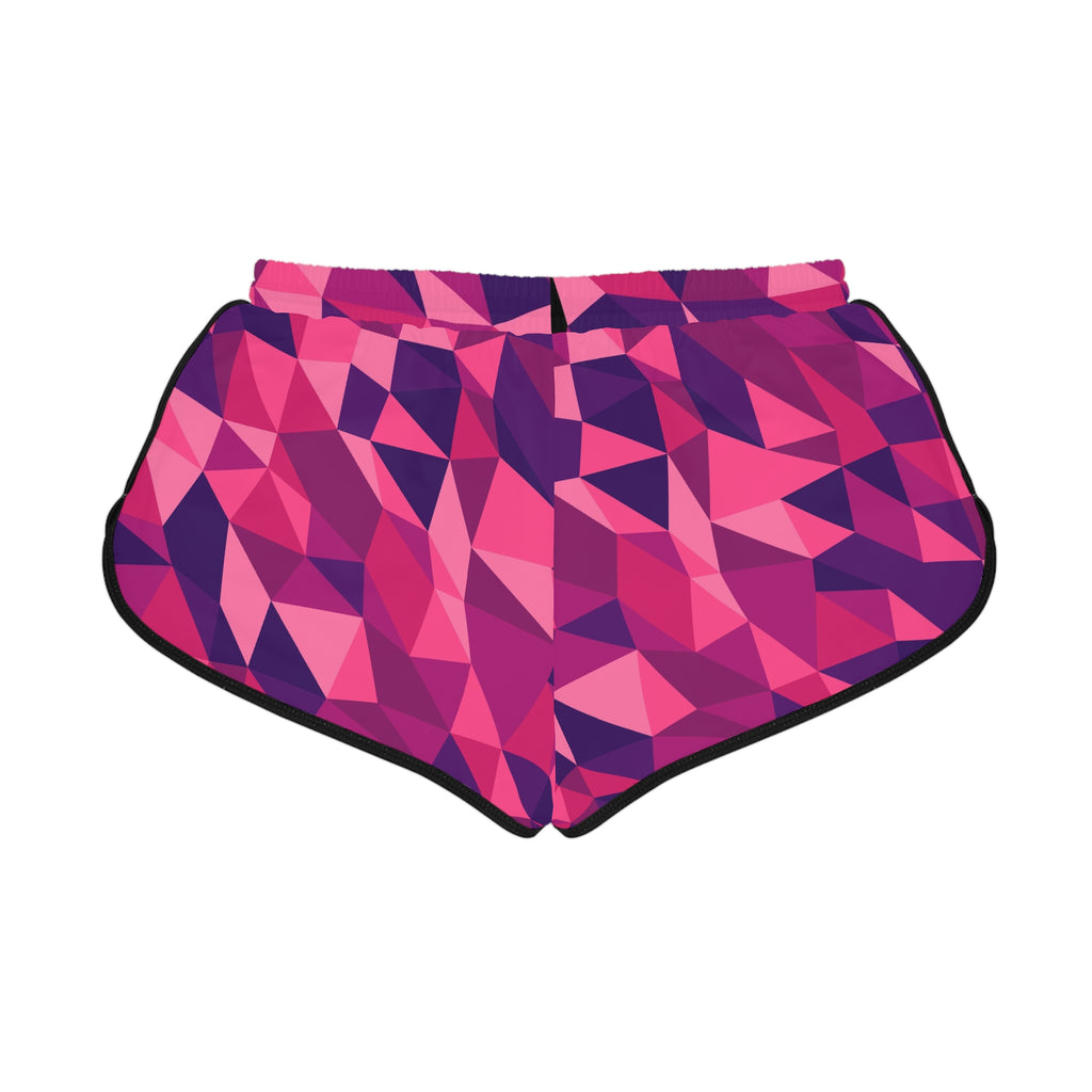 Women's Berry Mosaic Relaxed Shorts – Colorful All-Over Print Running & Workout Shorts