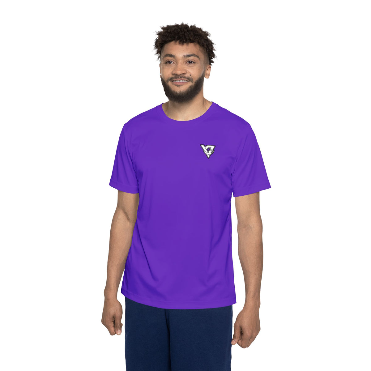 Vantacore Solid Purple Men's Sports Jersey