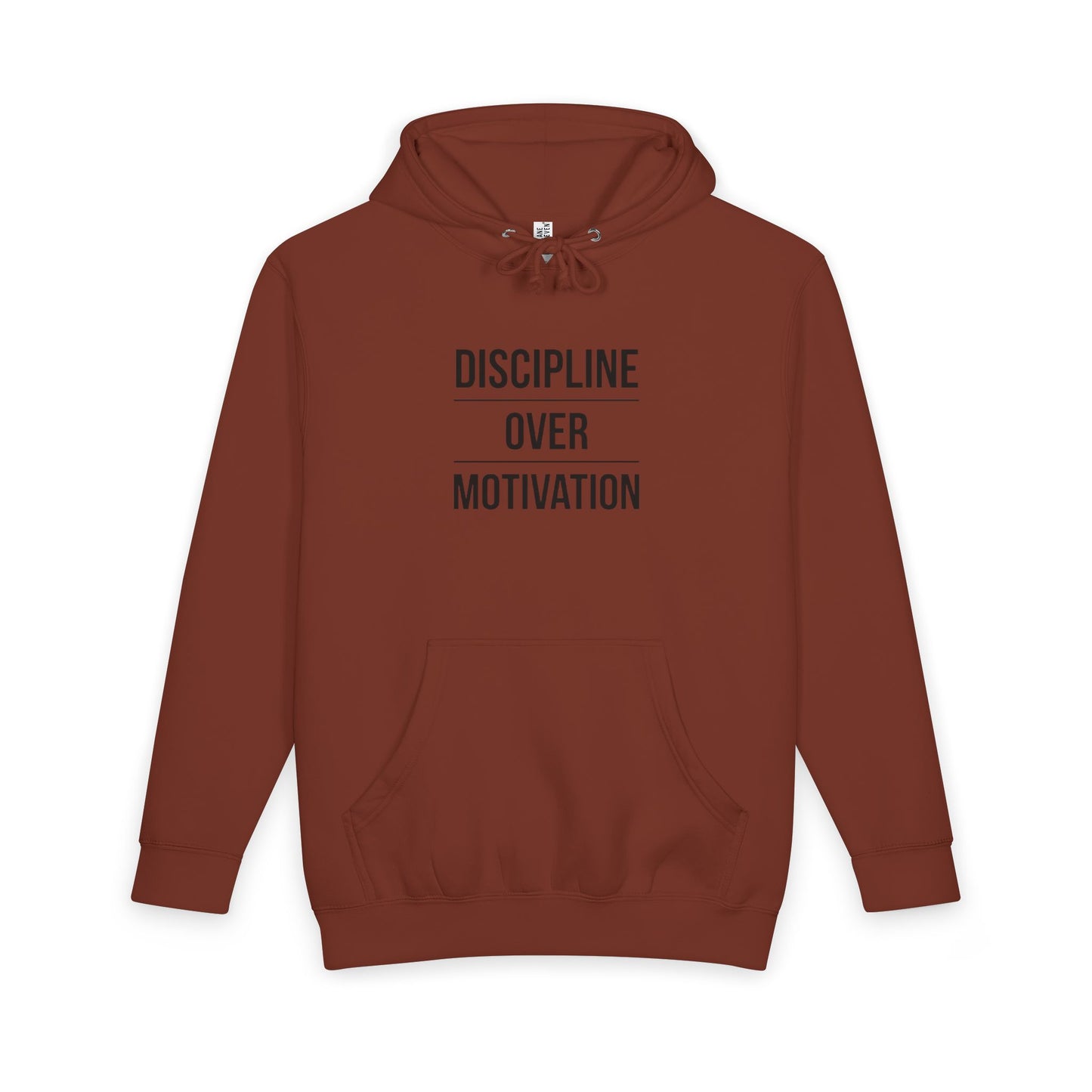 Discipline Over Motivation Hoodie — Minimal Motivational Pullover