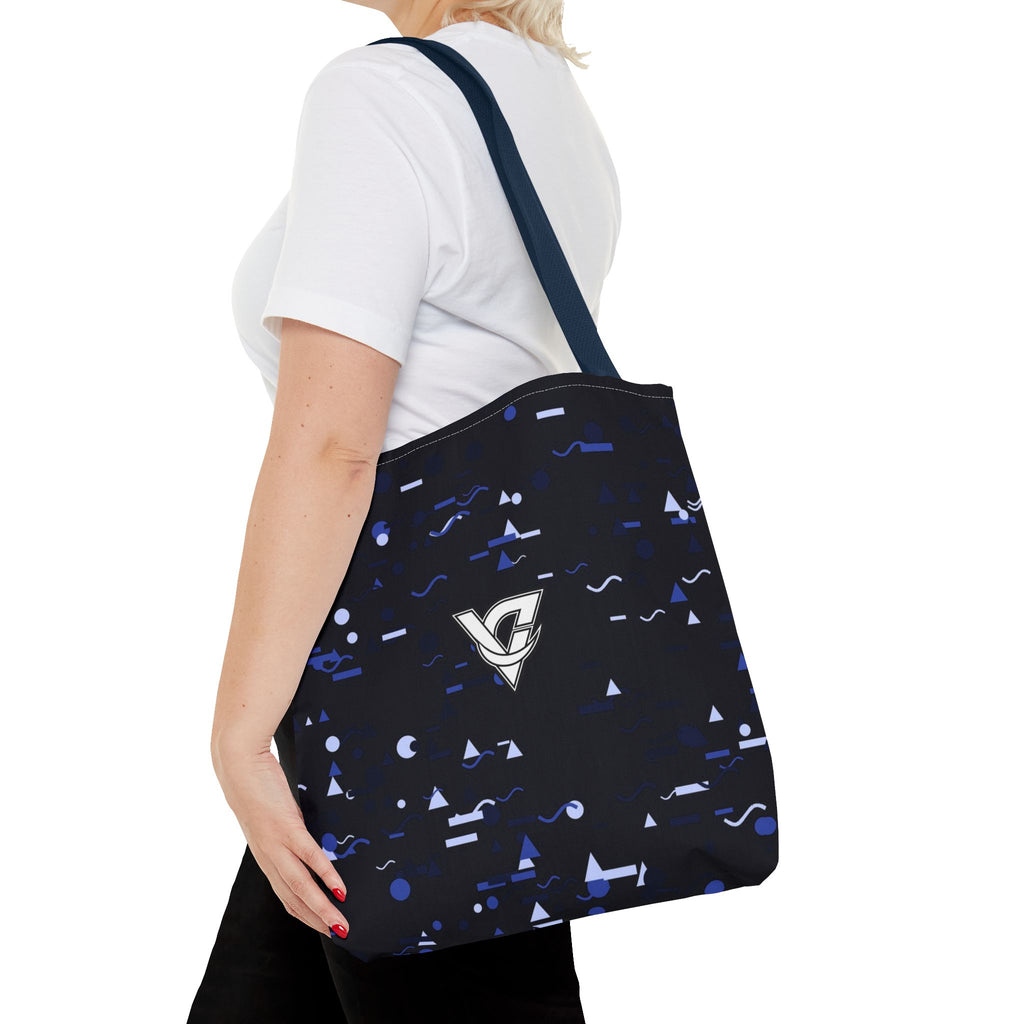 Midnight Confetti Tote Bag — All-Over Print Gym & Everyday Tote