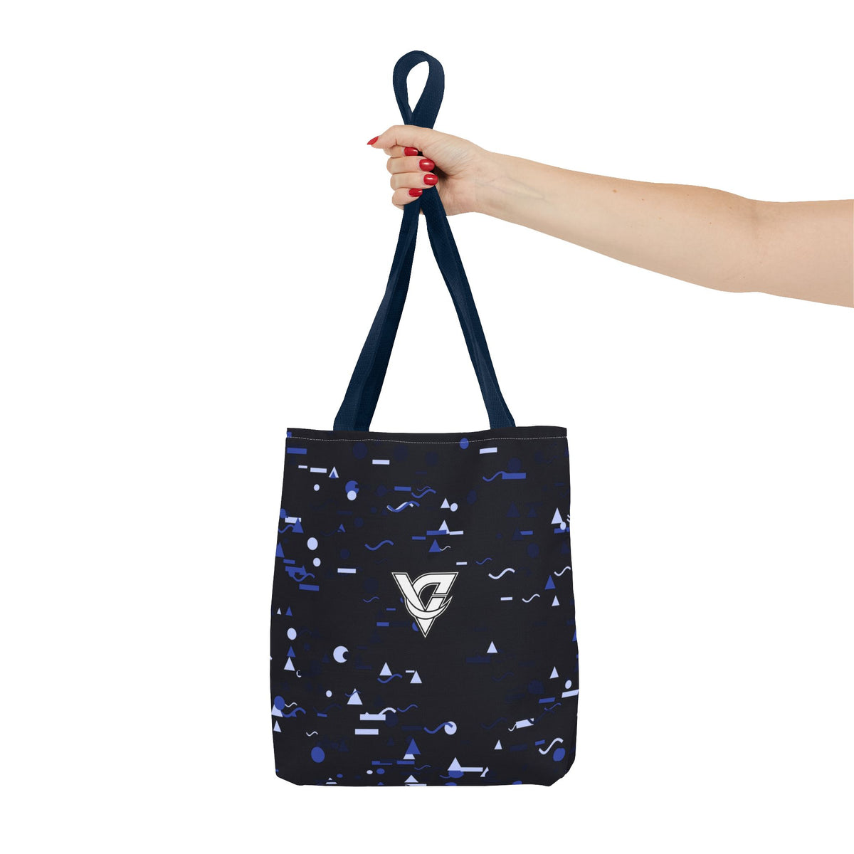Midnight Confetti Tote Bag — All-Over Print Gym & Everyday Tote
