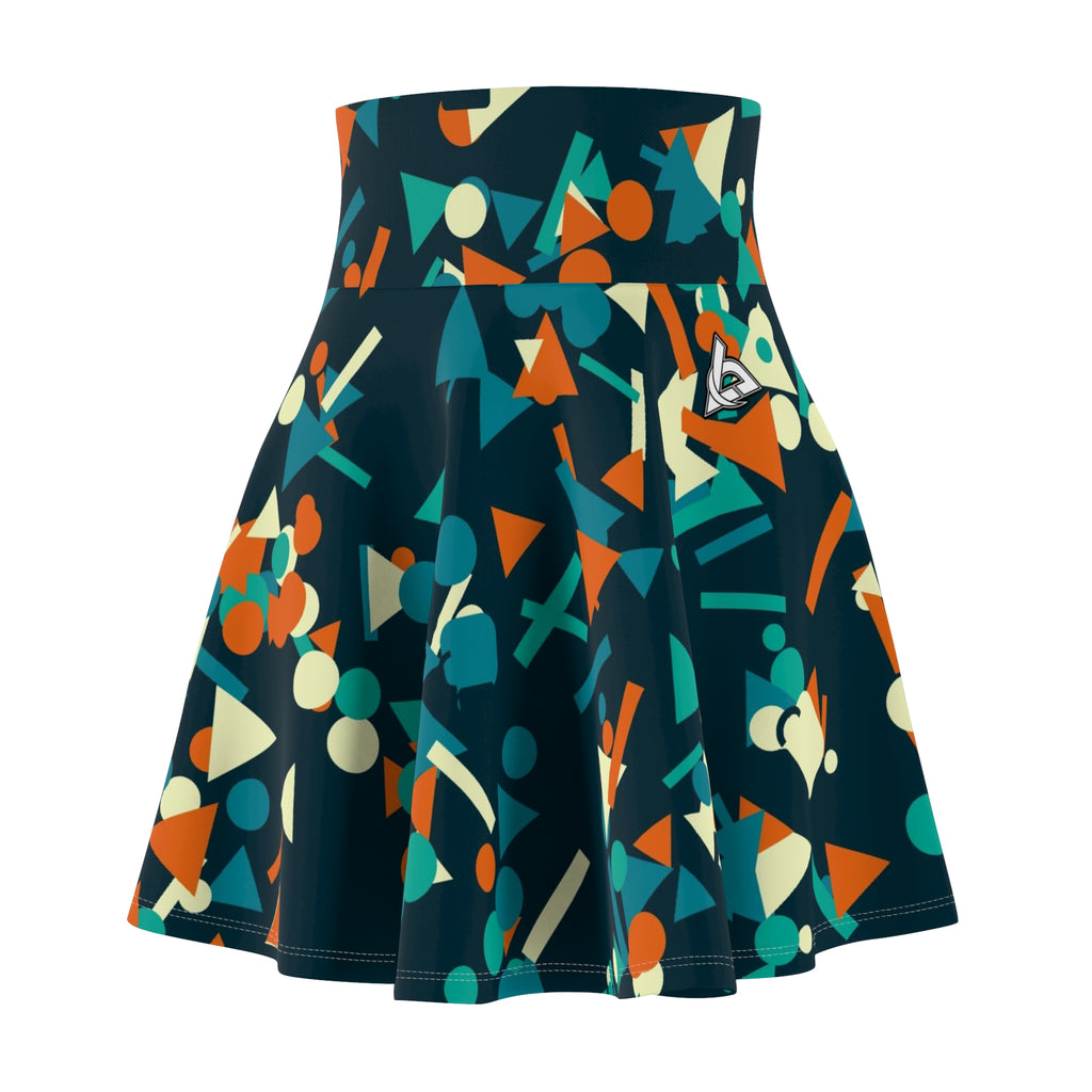 Combat Sports Peacock Confetti Pop Women's Athletic Skater Skirt
