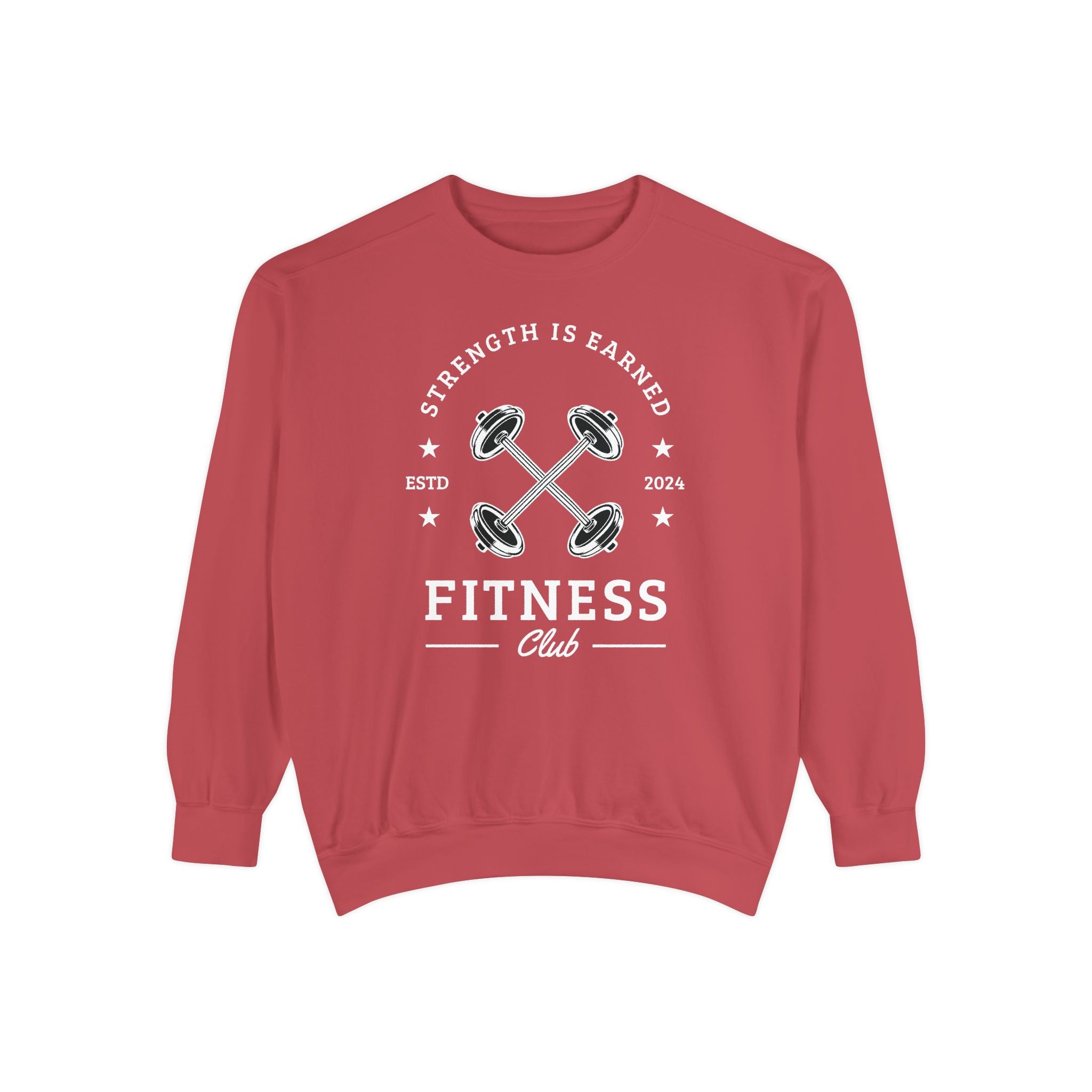 Fitness Club Sweatshirt | "Strength Is Earned" Crewneck