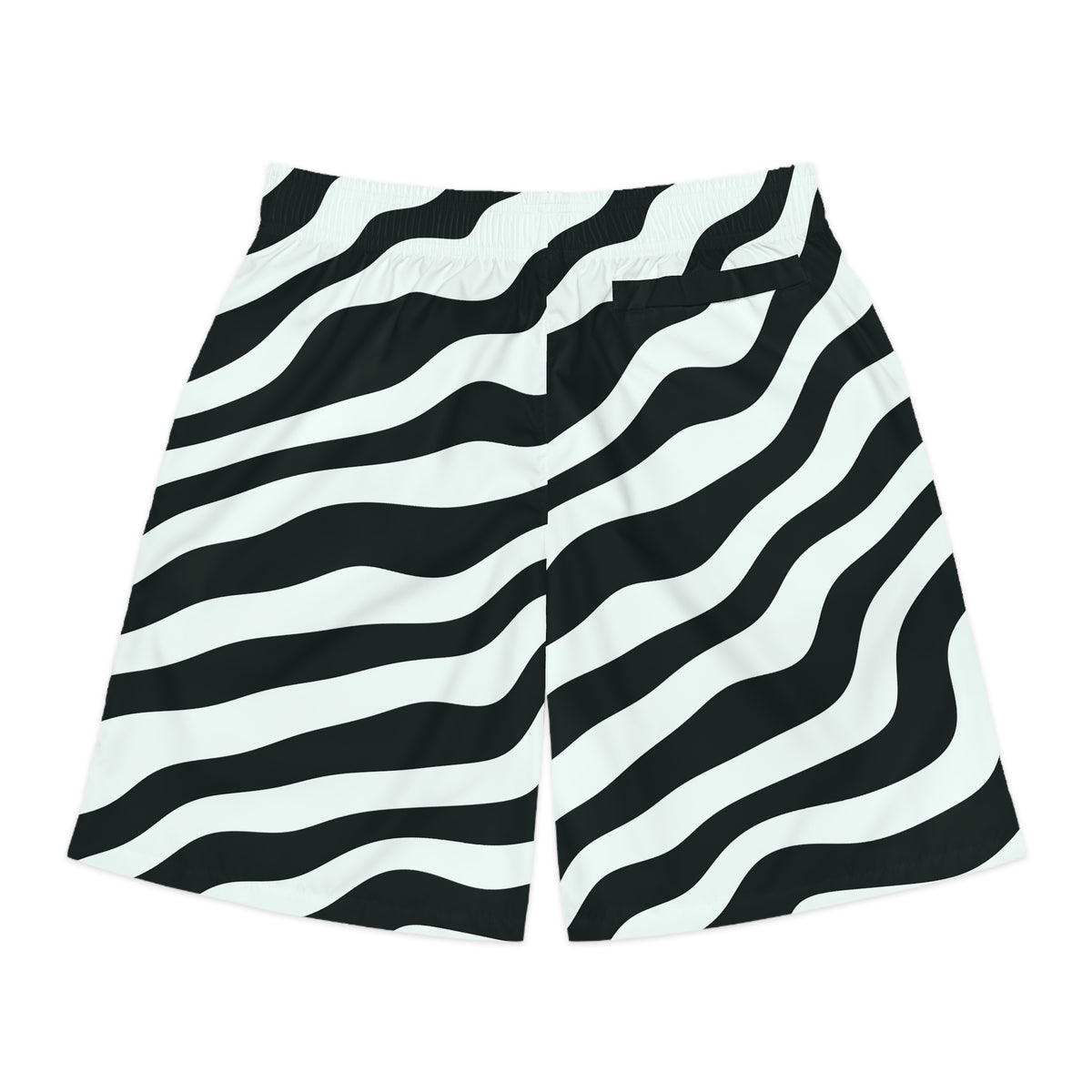 Men's Mint Zebra Performance Jogger Athletic Shorts with Pockets