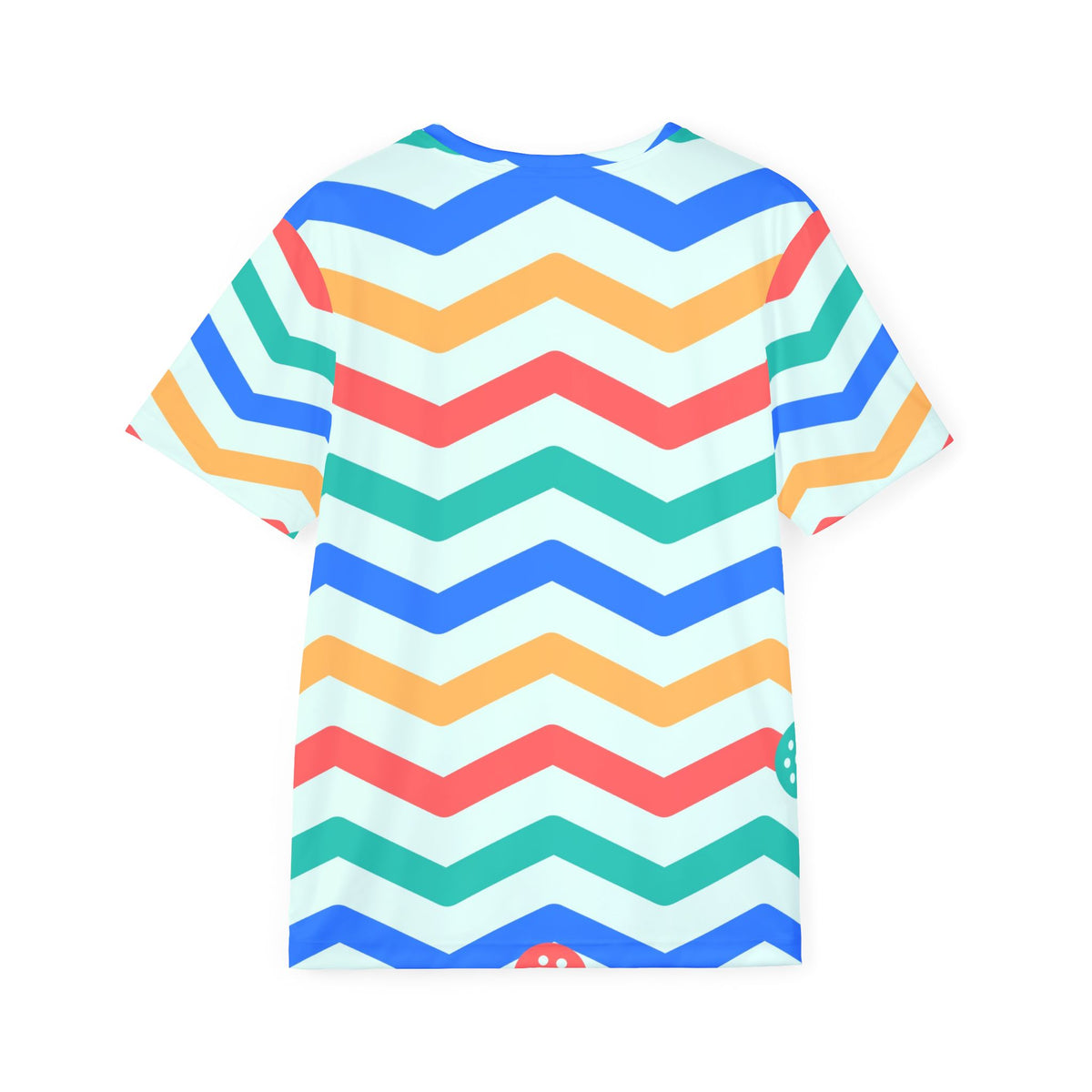 Pickleball Sea Glass Chevron Rush Men's Sports Jersey