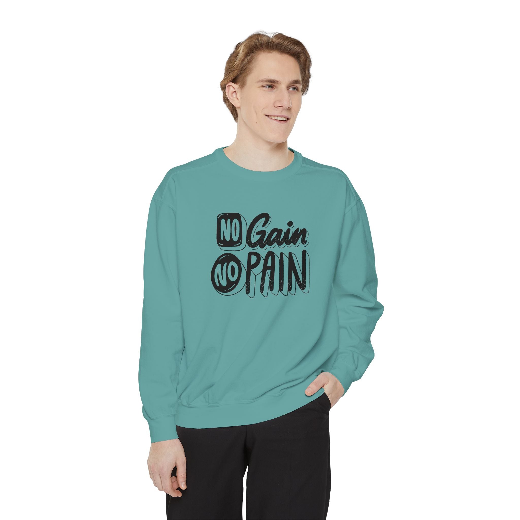 No Gain No Pain Sweatshirt | Motivational Fitness Crewneck