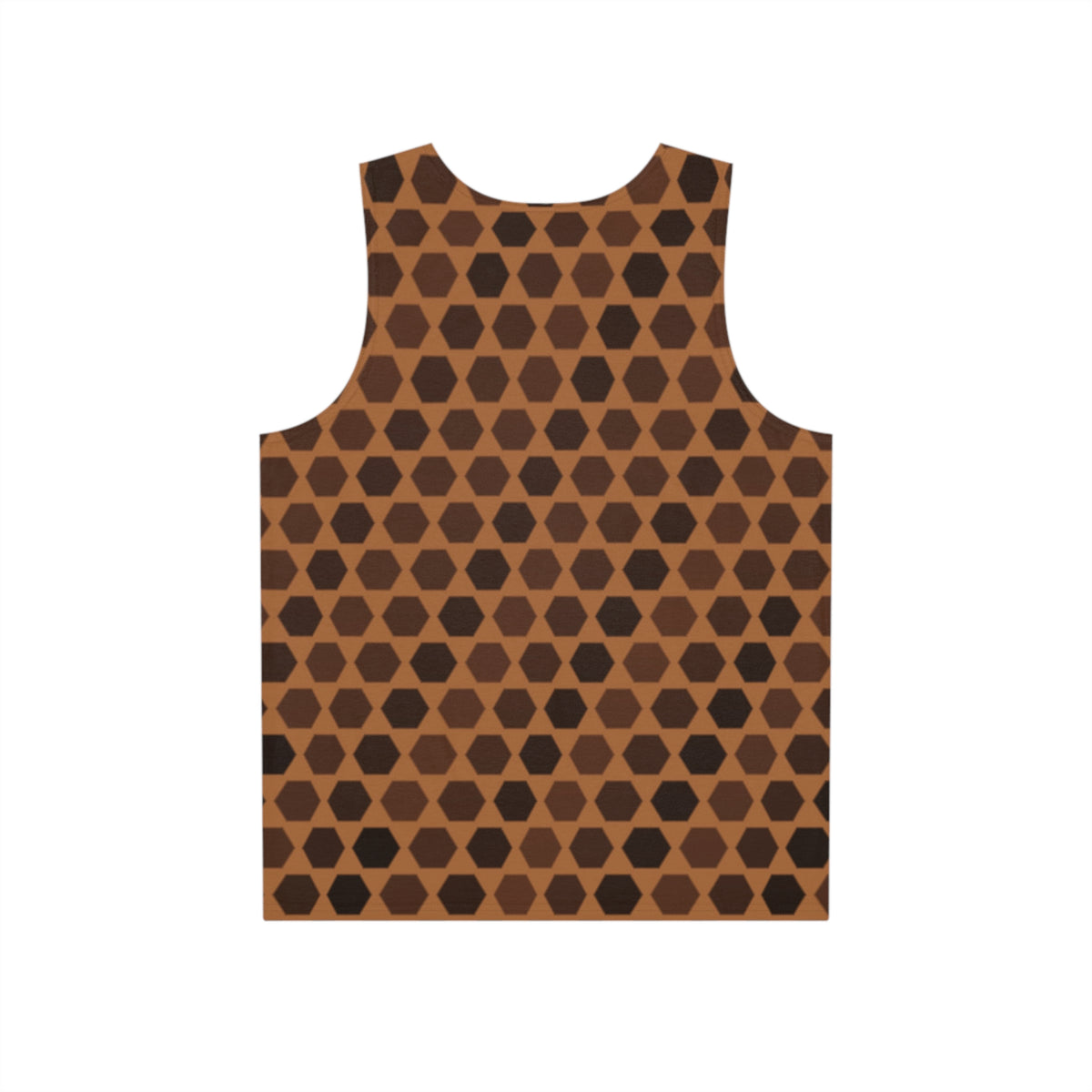 Chestnut Hex Grid Men's Athletic Tank