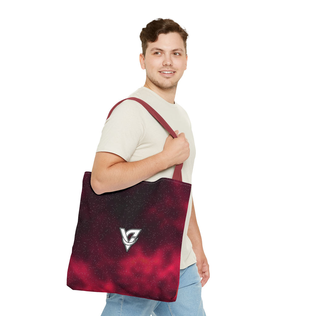 Infrared Galaxy Tote Bag — All-Over Print Gym & Everyday Tote