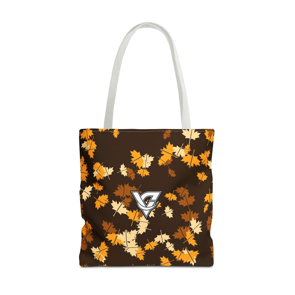 Amber Falling Leaves Tote Bag — All-Over Print Gym & Everyday Tote