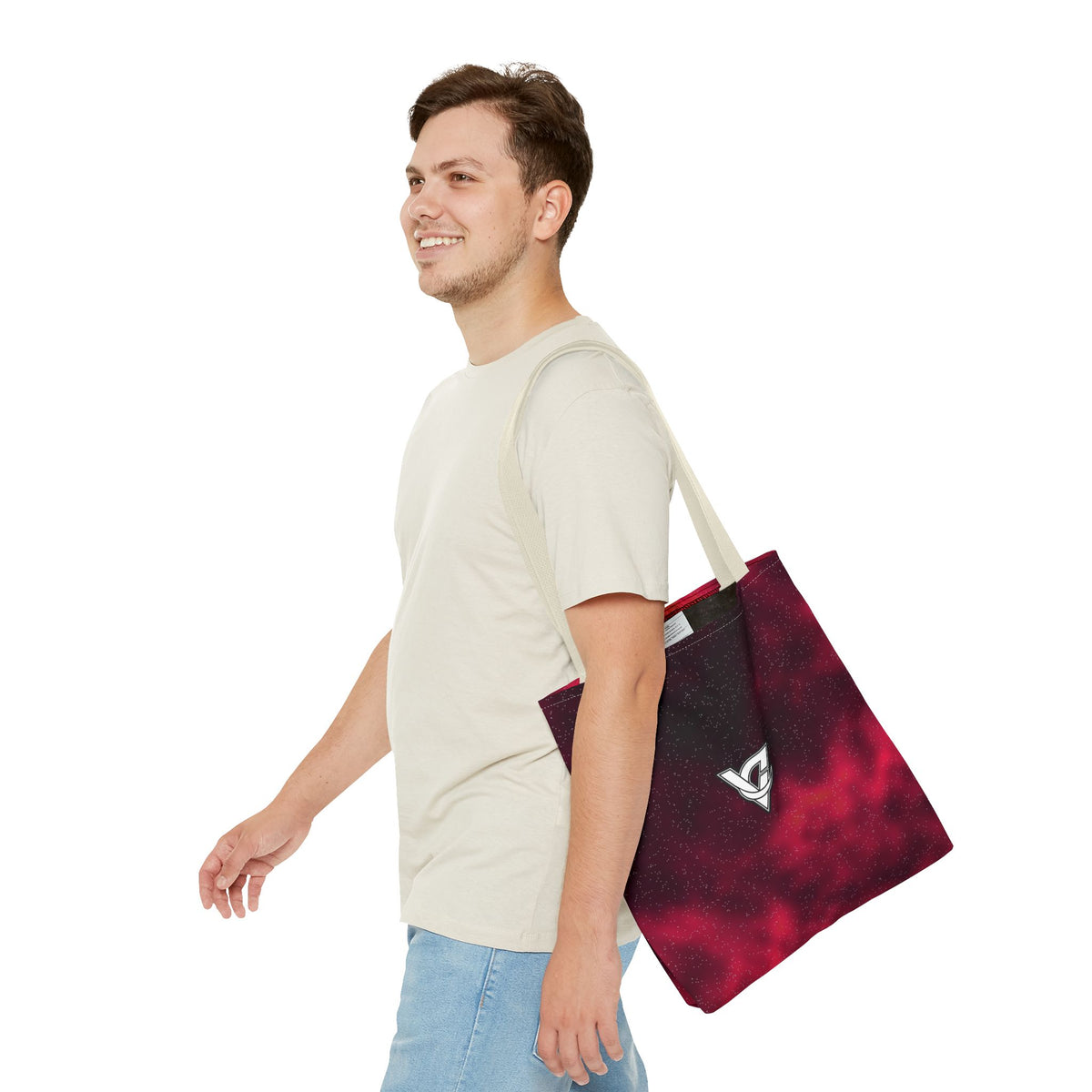 Infrared Galaxy Tote Bag — All-Over Print Gym & Everyday Tote