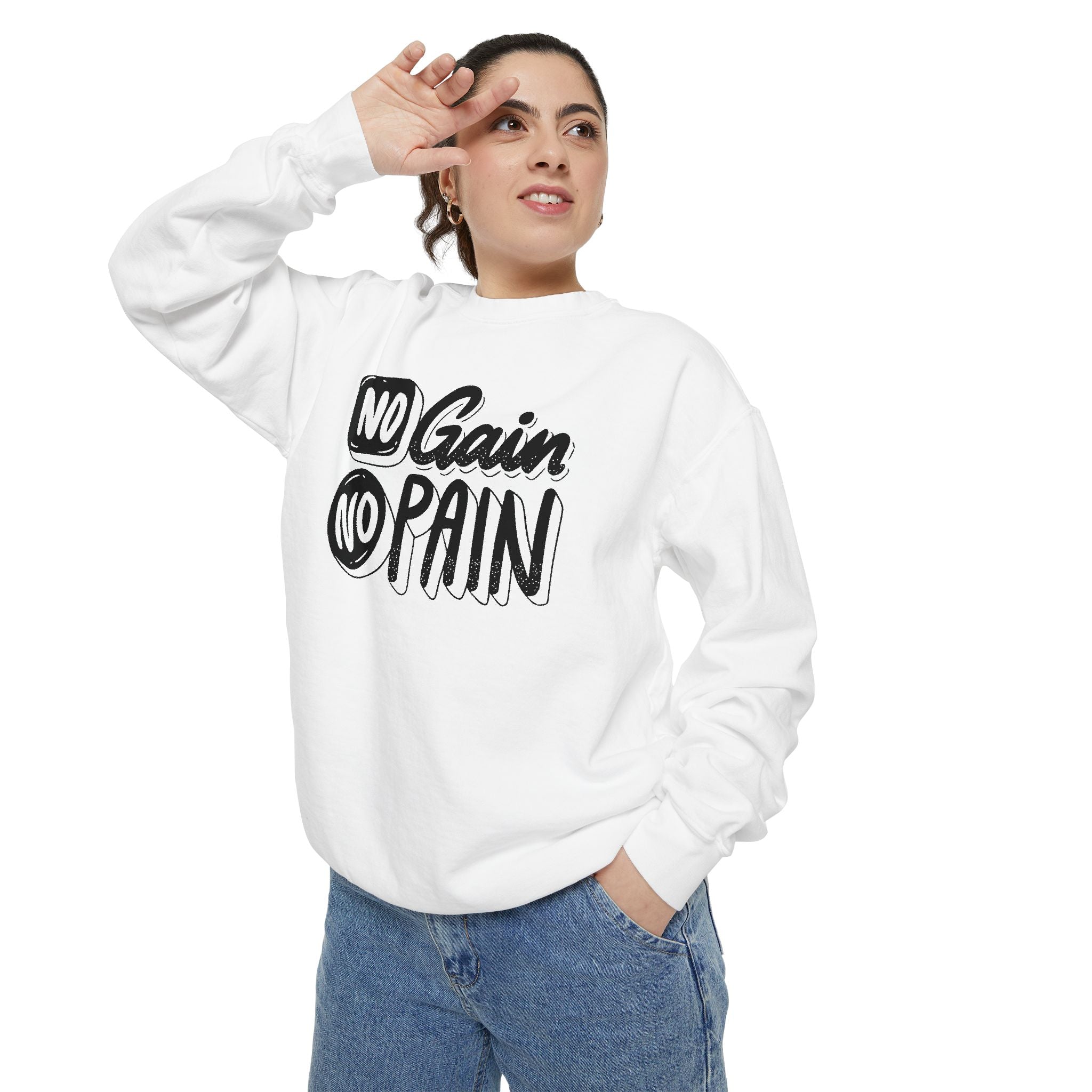 No Gain No Pain Sweatshirt | Motivational Fitness Crewneck