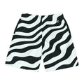 Men's Mint Zebra Performance Jogger Athletic Shorts with Pockets