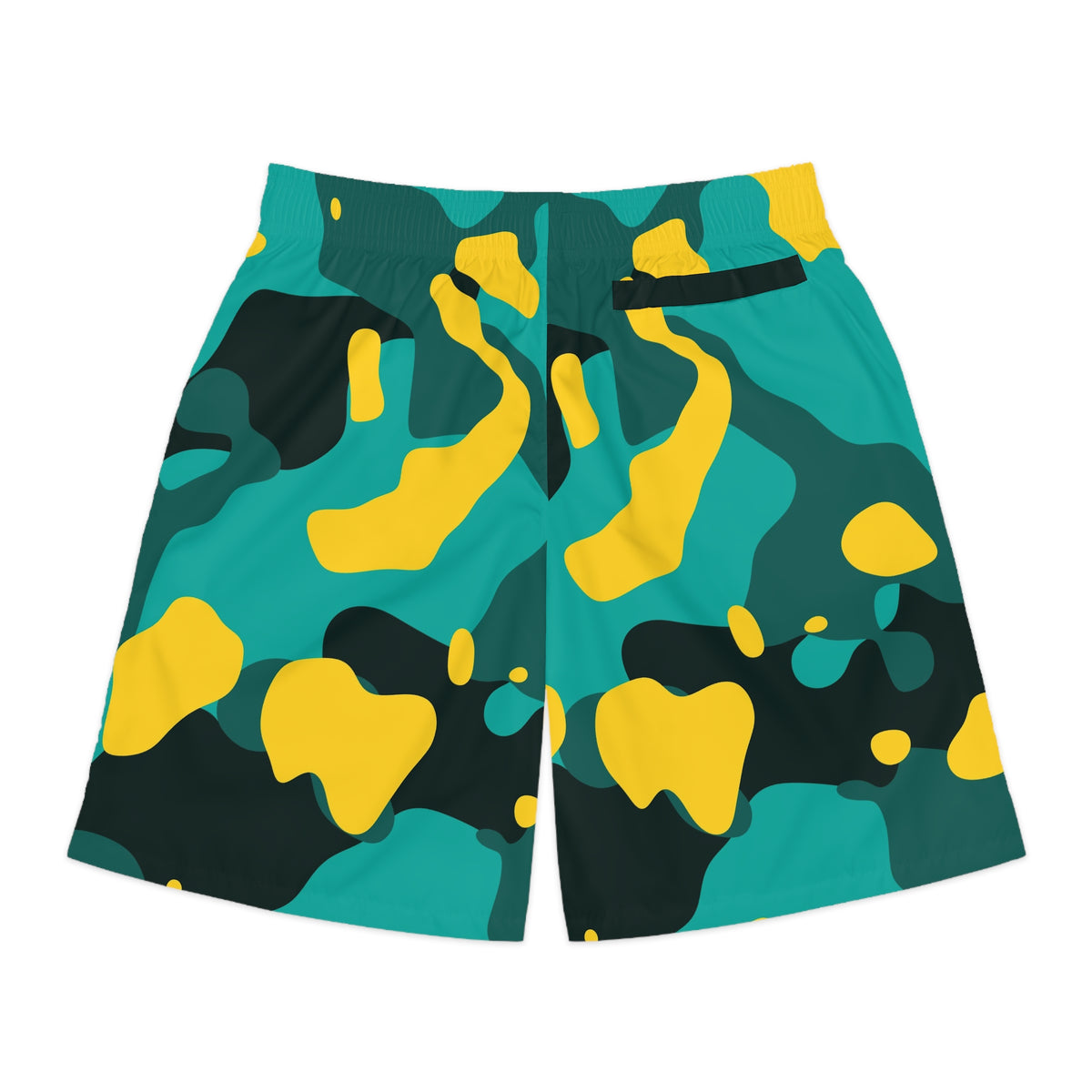 Men's Tropic Camo Performance Jogger Athletic Shorts with Pockets