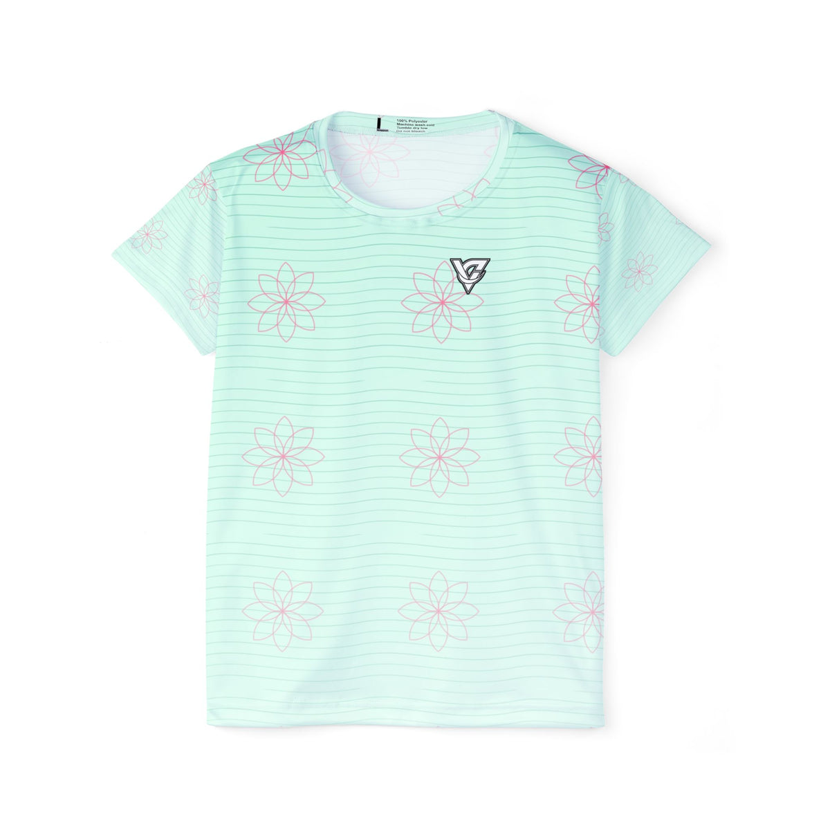 Yoga Mint Glow Flow Lotus Women's Sports Jersey