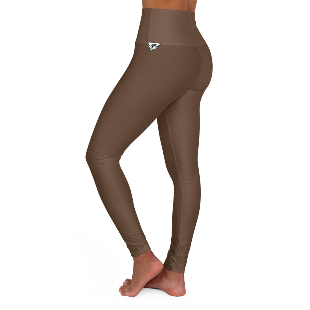 Mocha Brown Essential High-Waisted Yoga Leggings