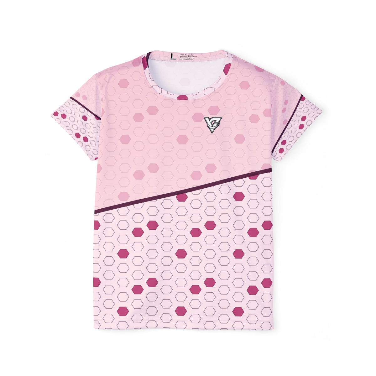 Soccer Blush Rose Hex Pitch Women's Sports Jersey