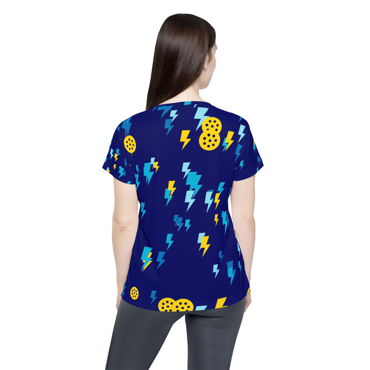 Pickleball Cobalt Spark Bolt Strike Women's Sports Jersey