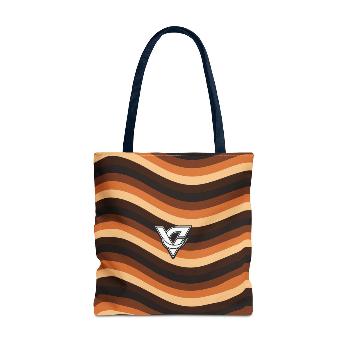 Copper Wave Tote Bag — All-Over Print Gym & Everyday Tote