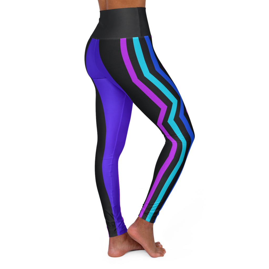 Electric Vortex High-Waisted Yoga Leggings