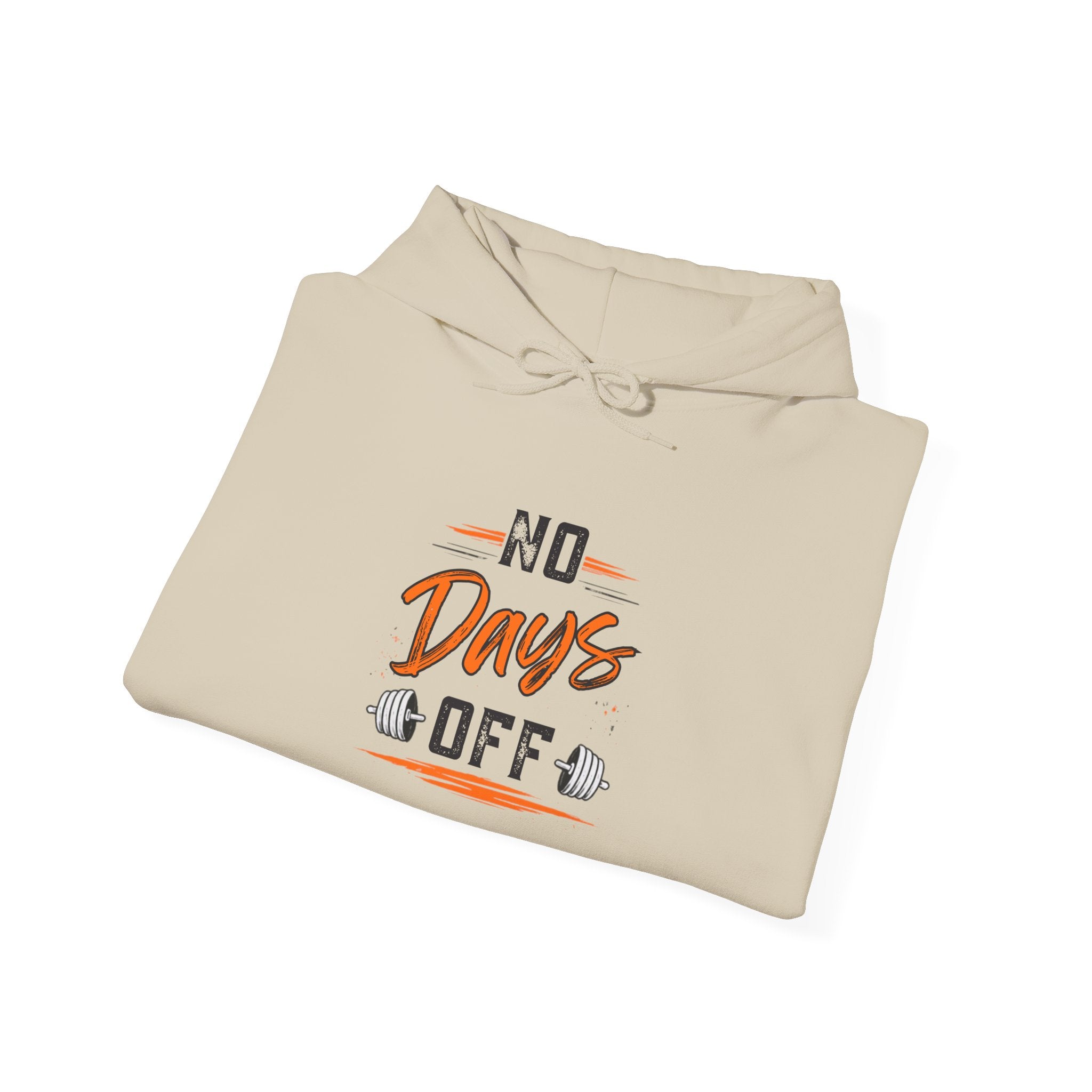 No Days Off | Heavy Hooded Sweatshirt