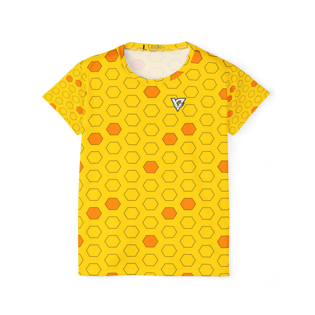 Soccer Neon Citrus Hex Pitch Women's Sports Jersey