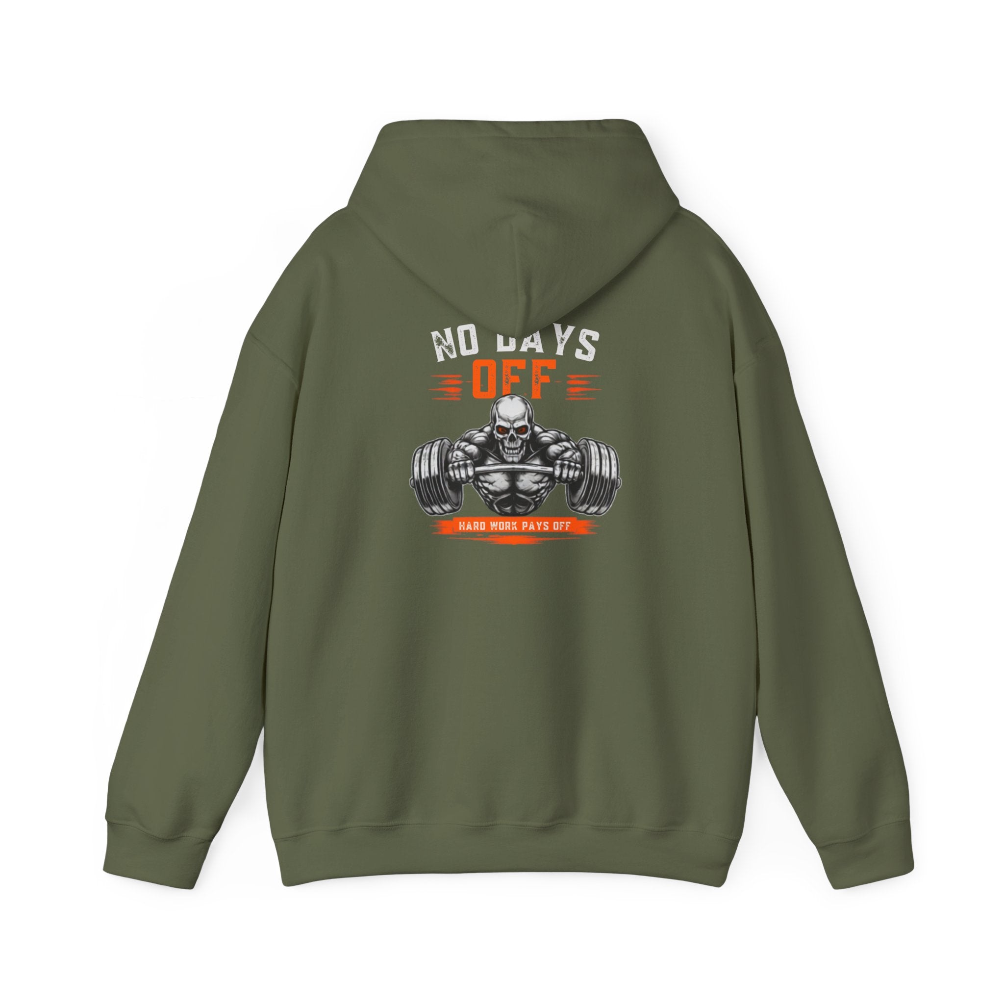 No Days Off | Heavy Hooded Sweatshirt