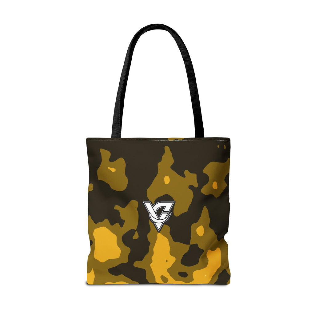 Mustard Magma Tote Bag — All-Over Print Gym & Everyday Tote