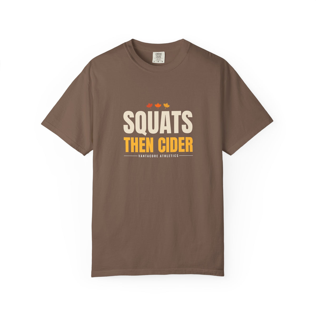 Squats Then Cider | Women's Garment-Dyed Graphic Tee