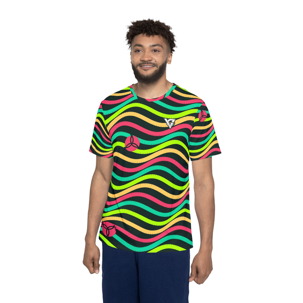Volleyball Emerald Zest Wave Rider Men's Sports Jersey