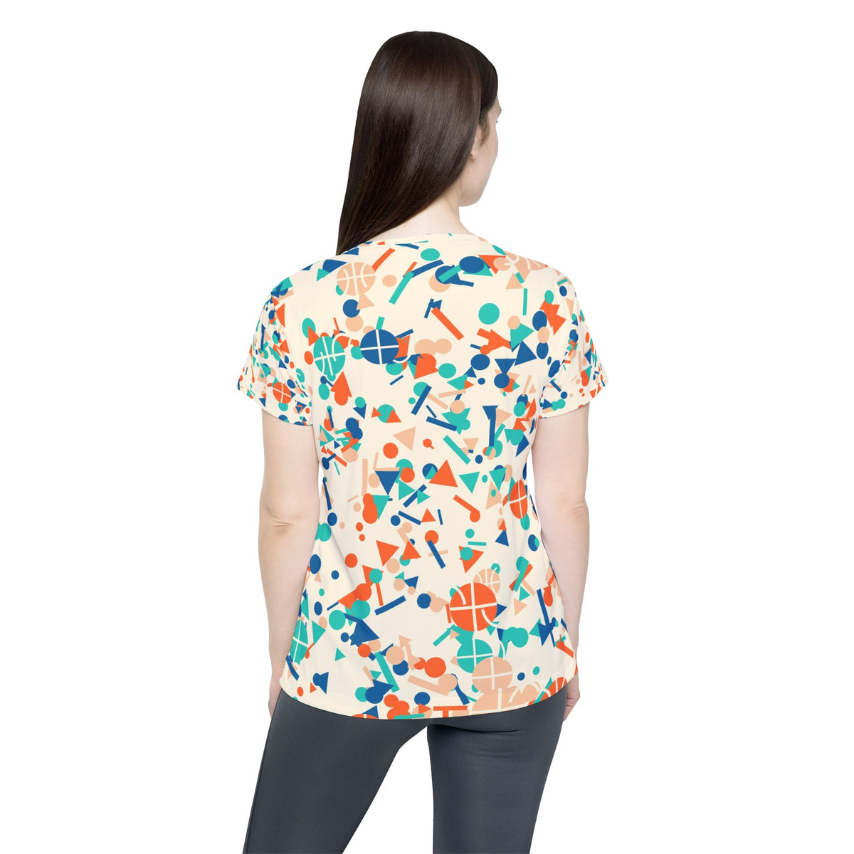 Basketball Papaya Splash Confetti Pop Women's Sports Jersey