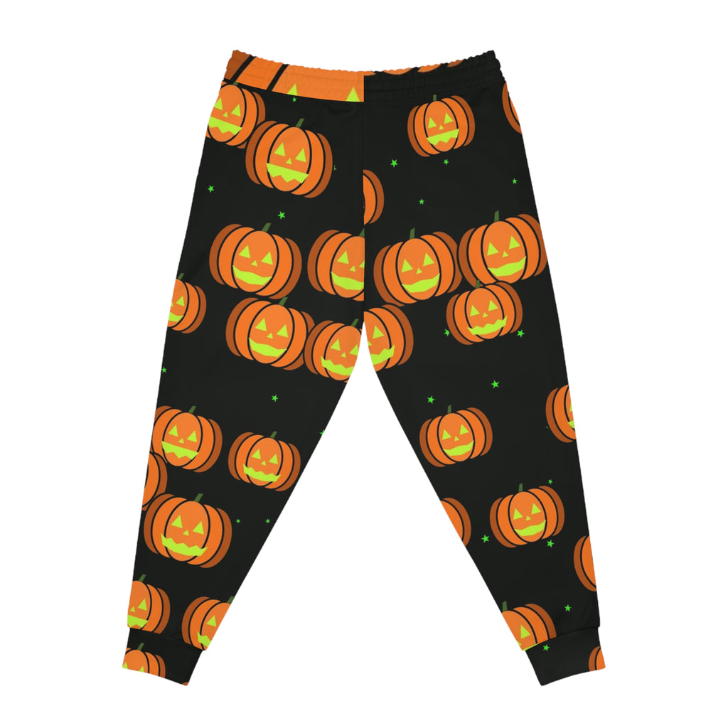 Halloween Toxic Slime Jack-O'-Lantern Men's Joggers – All-Over Print Athletic Jogger Pants