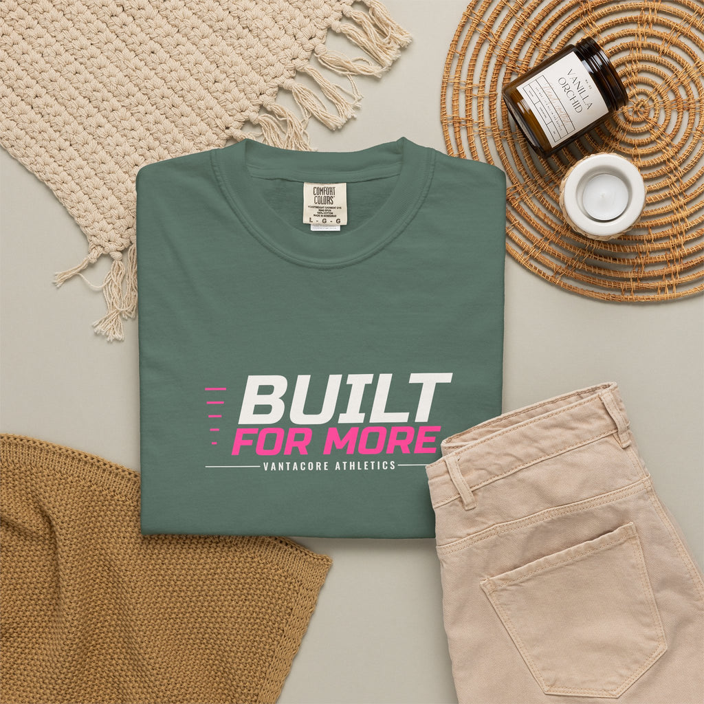 Built For More | Women's Garment-Dyed Graphic Tee