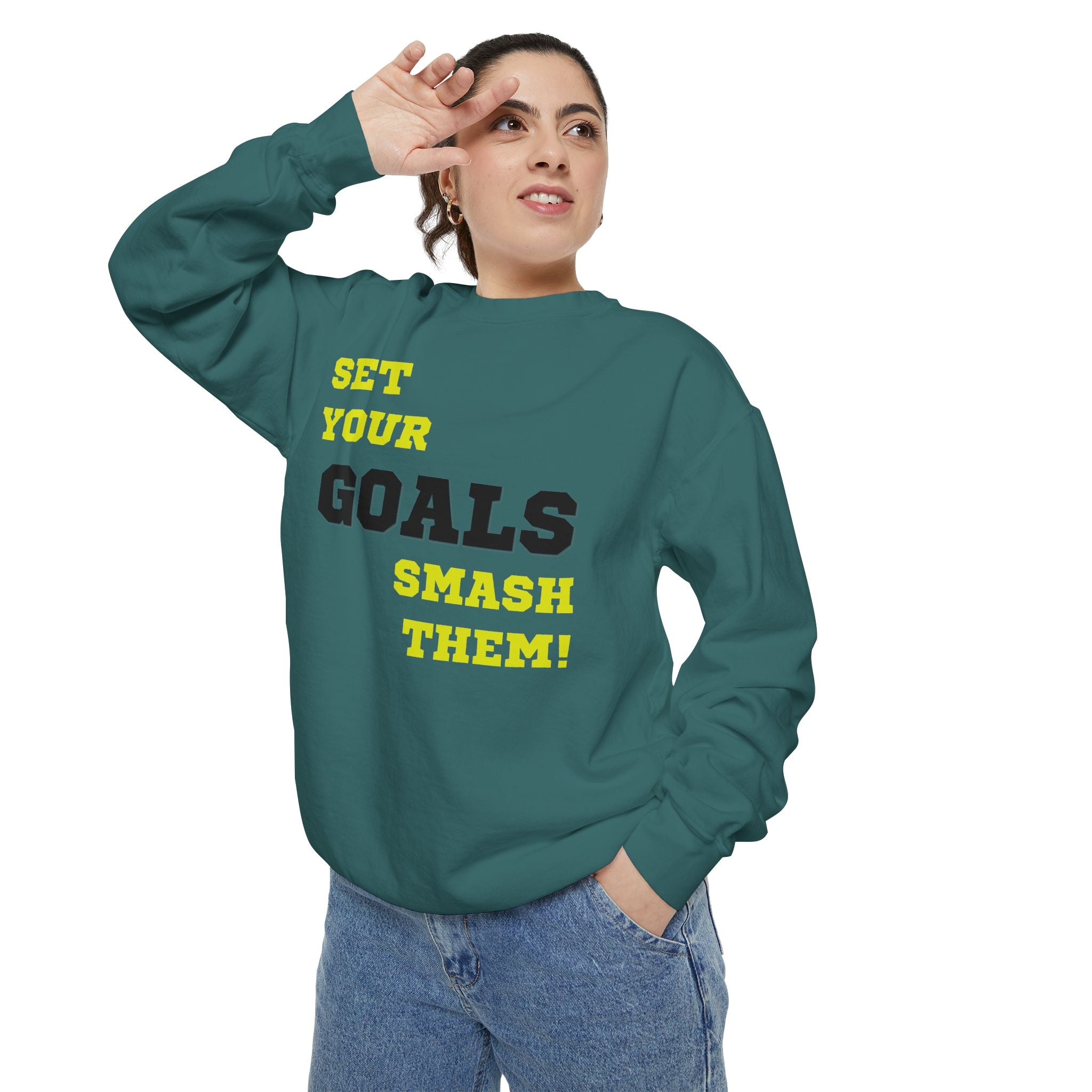 Set Goals | Motivational Crewneck Sweatshirt