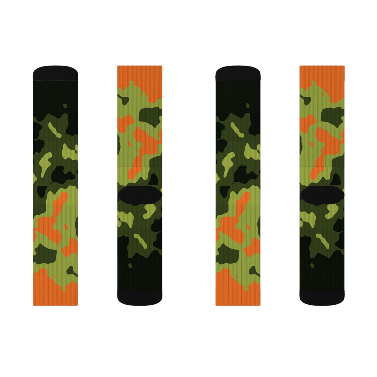 Moss Flame Magma Athletic Crew Socks