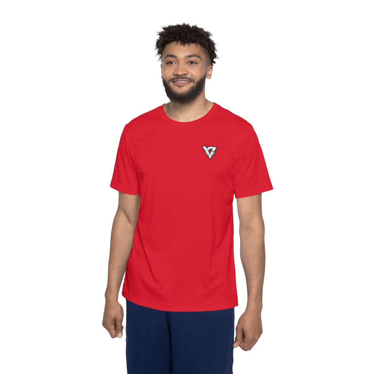 Vantacore Solid Red Men's Sports Jersey