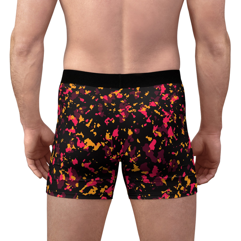 Infrared Splatter Men's Boxer Briefs — Performance Underwear