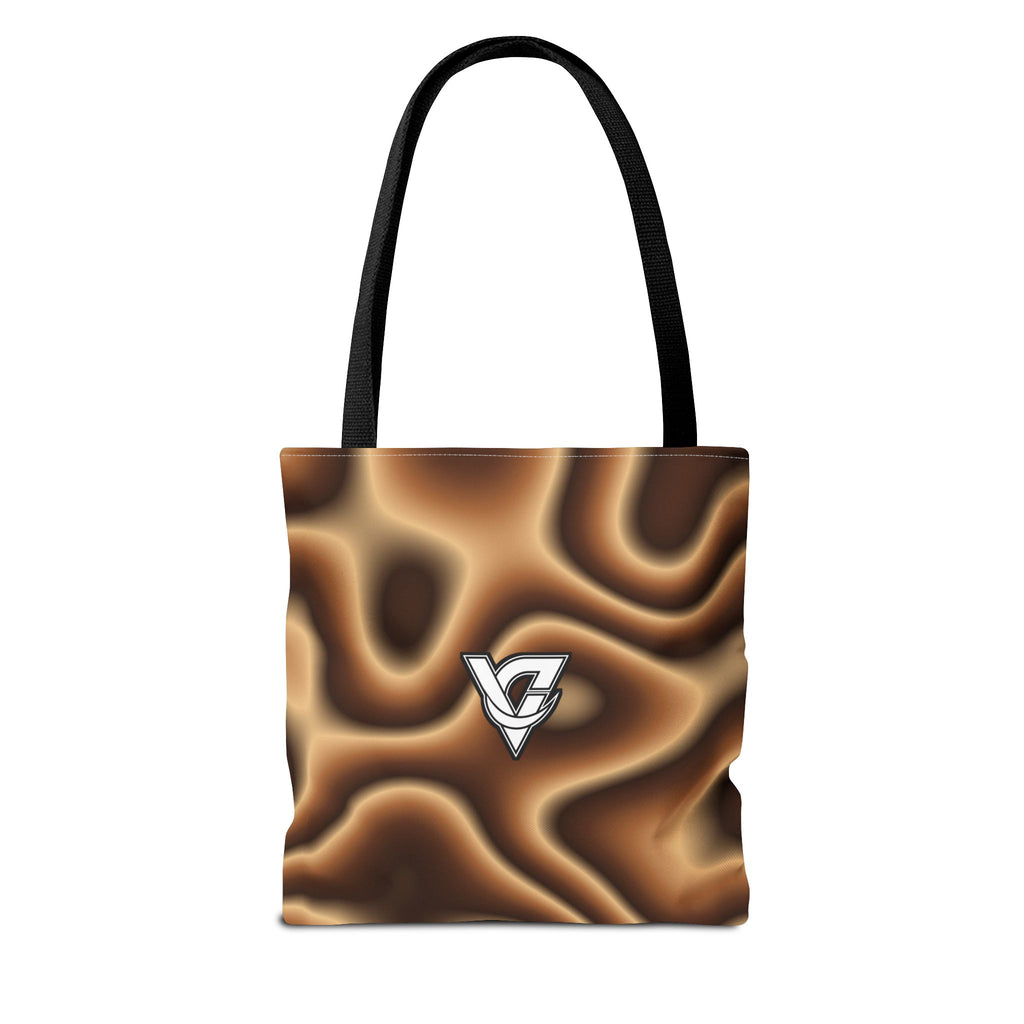 Chestnut Tie-Dye Tote Bag — All-Over Print Gym & Everyday Tote