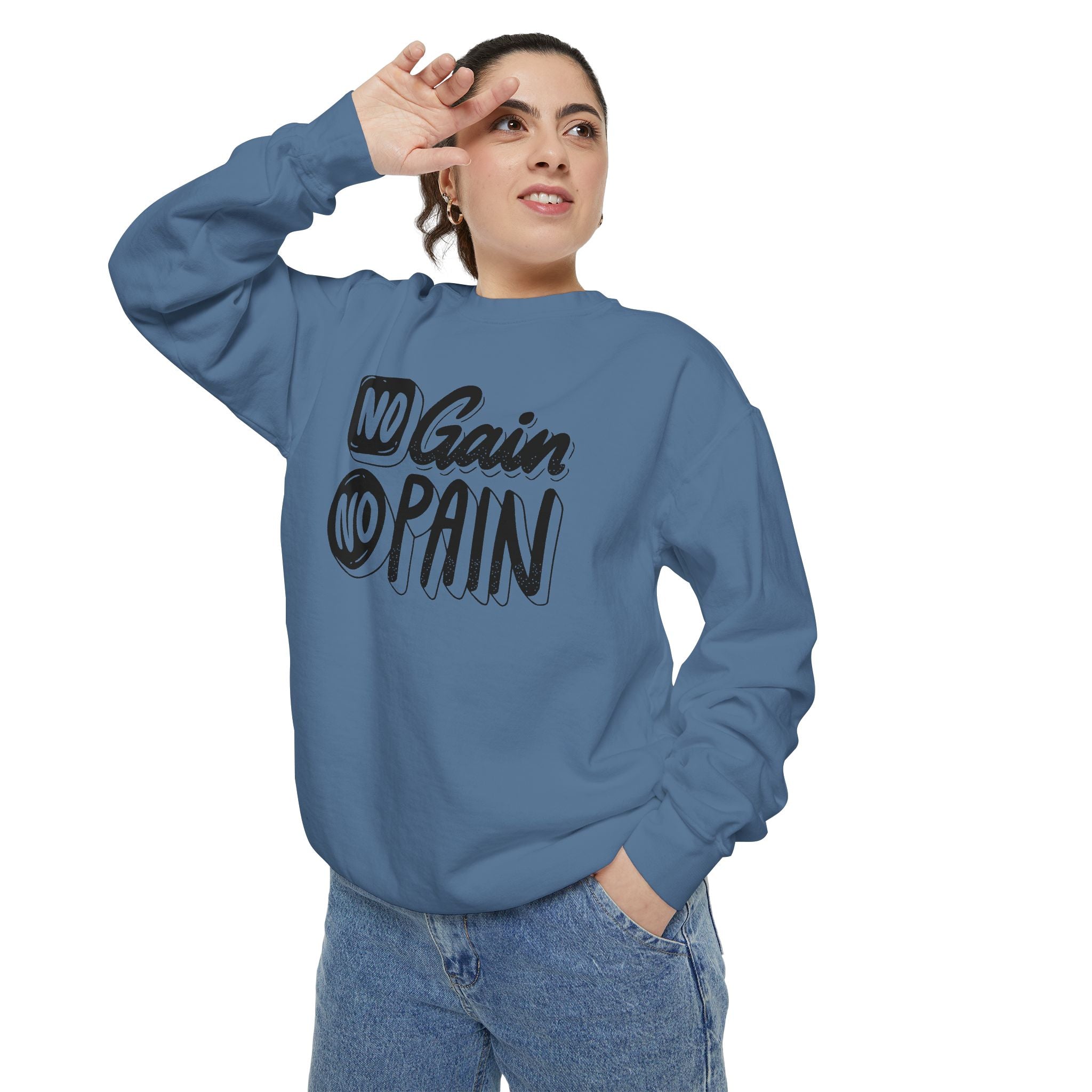 No Gain No Pain Sweatshirt | Motivational Fitness Crewneck