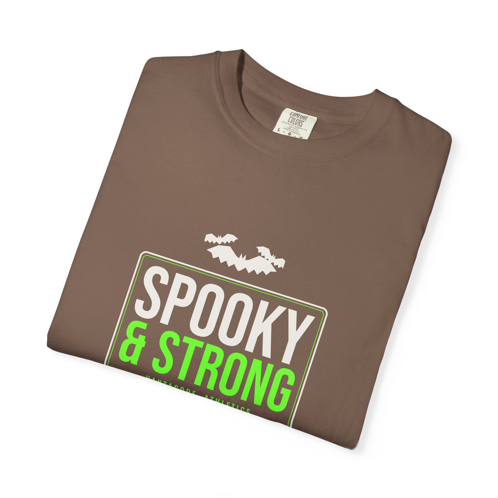 Spooky & Strong | Women's Halloween Garment-Dyed Graphic Tee
